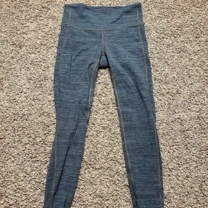 Women’s Athleta Chaturanga Heathered Grey Leggings Yoga Workout Size XS IL:M